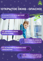 Открытое окно - опасно Открытое окно - опасно.